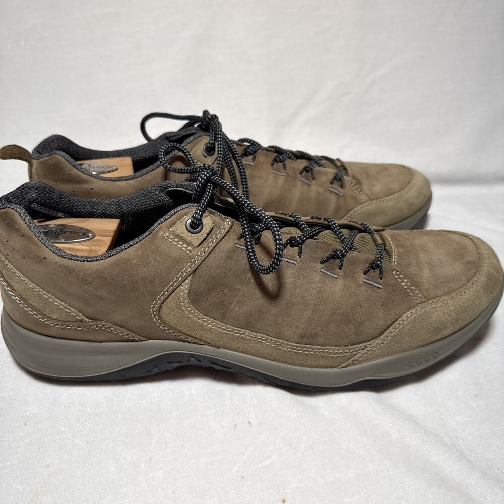 ECCO Espinho Hiking Shoes Mens Size 13 Brown Lace Sneakers Suede Outdoor Casual - Picture 3 of 7